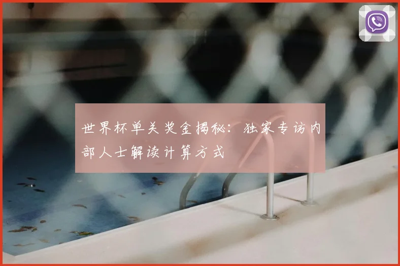 世界杯单关奖金揭秘：独家专访内部人士解读计算方式