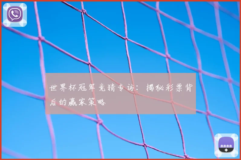 世界杯冠军竞猜专访:揭秘彩票背后的赢家策略
